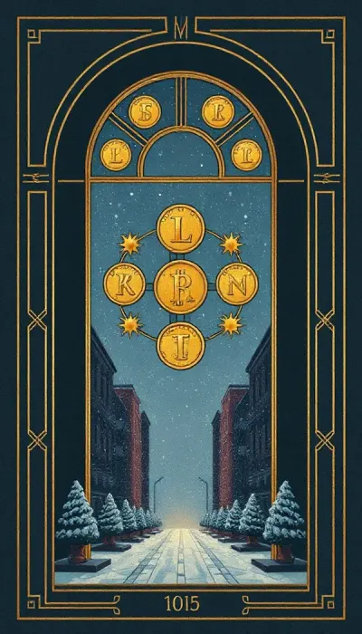 Five of Pentacles tarot card