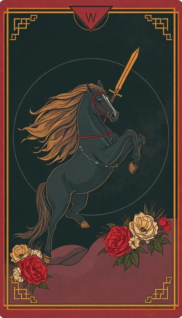 Knight of Swords tarot card