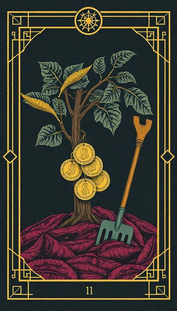 Seven of Pentacles tarot card