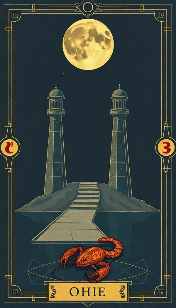 The Moon tarot card